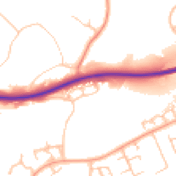 Daytime road noise heatmap for TF7 5QU