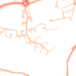 Daytime road noise heatmap for TF7 5TA