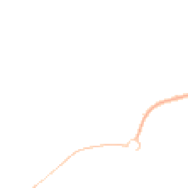 Night-time road noise heatmap for TF7 5UN