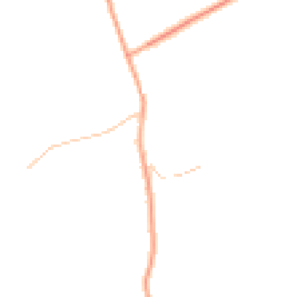Daytime road noise heatmap for TF9 2BX