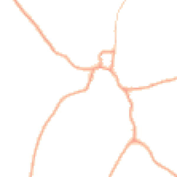 Daytime road noise heatmap for TF9 4HZ