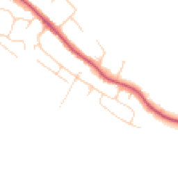 Daytime road noise heatmap for TN10 3AR