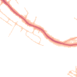 Daytime road noise heatmap for TN10 3AS