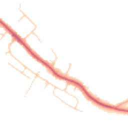 Daytime road noise heatmap for TN10 3BW
