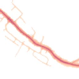 Daytime road noise heatmap for TN10 3DE