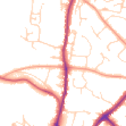 Daytime road noise heatmap for TN10 3DX