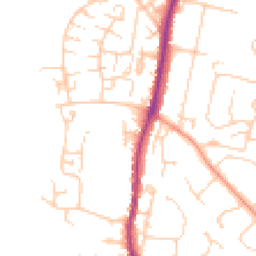 Daytime road noise heatmap for TN10 3DY