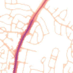 Daytime road noise heatmap for TN10 3PT
