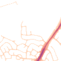 Daytime road noise heatmap for TN10 3RH