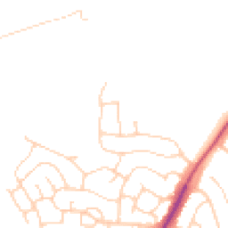 Daytime road noise heatmap for TN10 3RJ