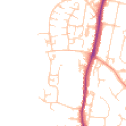 Daytime road noise heatmap for TN10 3TT