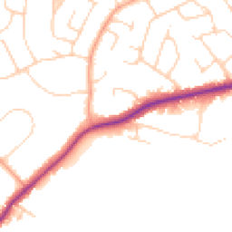 Daytime road noise heatmap for TN10 4EP