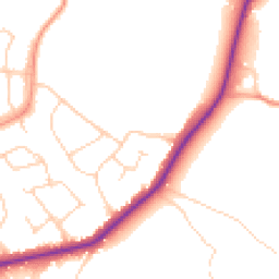 Daytime road noise heatmap for TN10 4HL