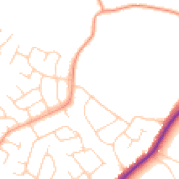 Daytime road noise heatmap for TN10 4HP