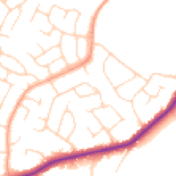 Daytime road noise heatmap for TN10 4LB