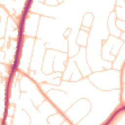 Daytime road noise heatmap for TN10 4QP