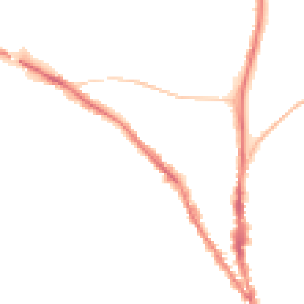 Night-time road noise heatmap for TN13 1BA