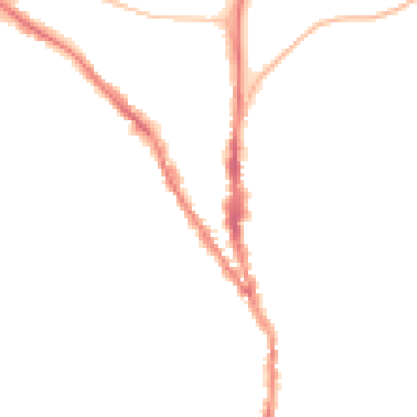 Night-time road noise heatmap for TN13 1DB