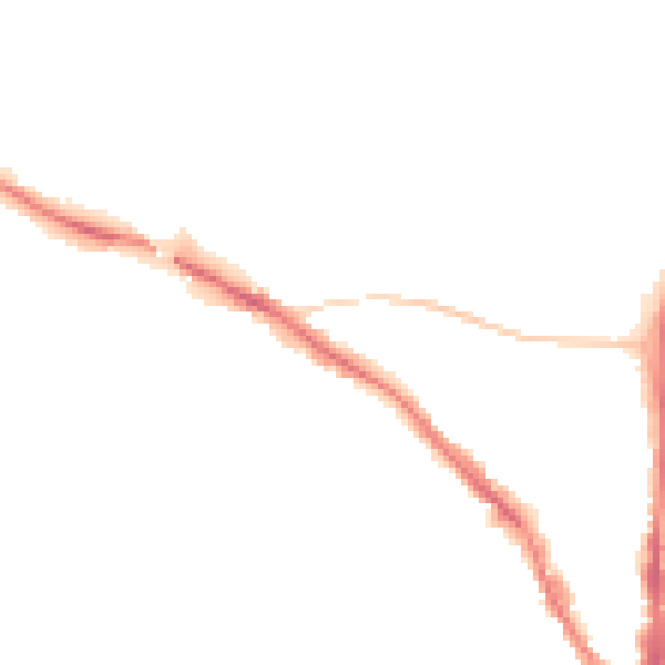 Night-time road noise heatmap for TN13 1DJ