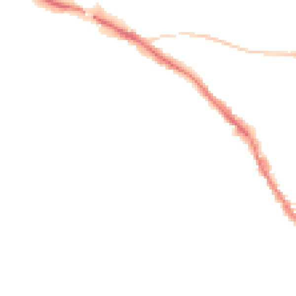 Night-time road noise heatmap for TN13 1DT