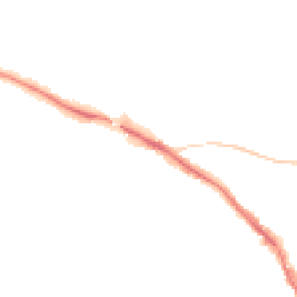 Night-time road noise heatmap for TN13 1DW
