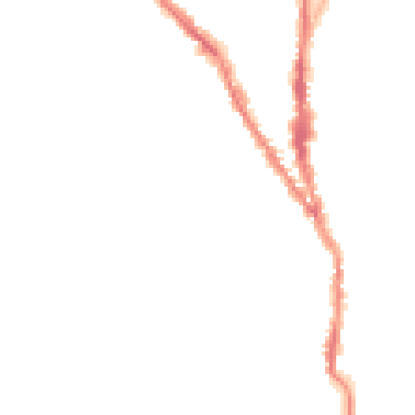 Night-time road noise heatmap for TN13 1EE