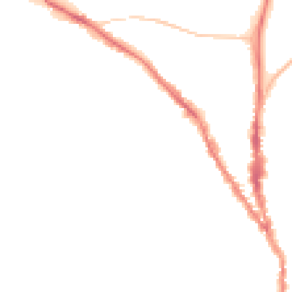 Night-time road noise heatmap for TN13 1ER