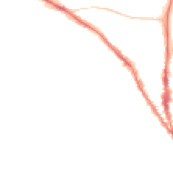 Night-time road noise heatmap for TN13 1ES