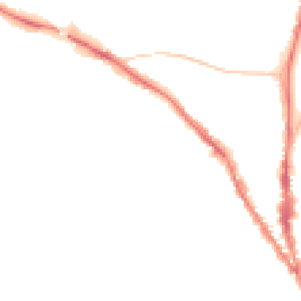Night-time road noise heatmap for TN13 1EY
