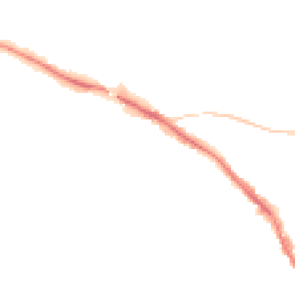 Night-time road noise heatmap for TN13 1HB