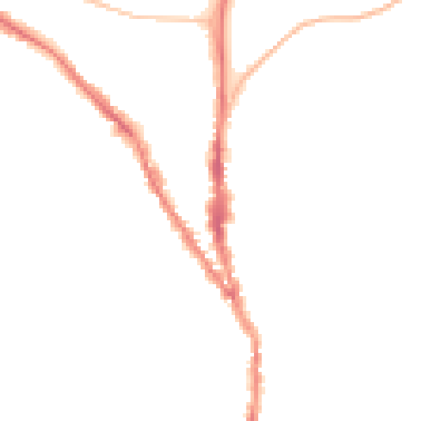 Night-time road noise heatmap for TN13 1UP