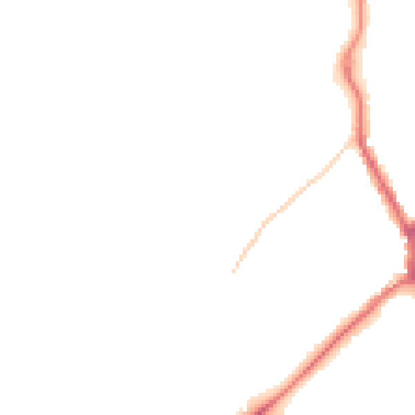 Night-time road noise heatmap for TN13 2BB