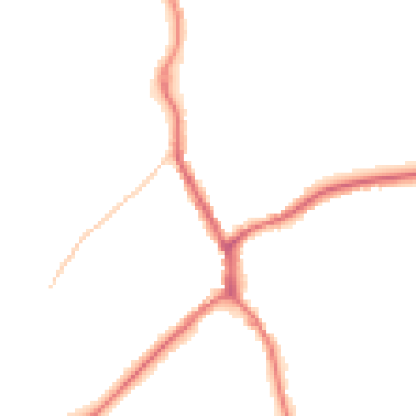 Night-time road noise heatmap for TN13 2DE