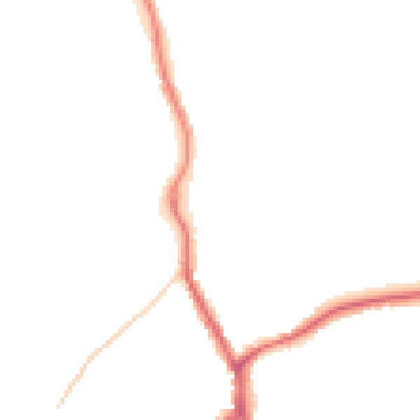 Night-time road noise heatmap for TN13 2DN