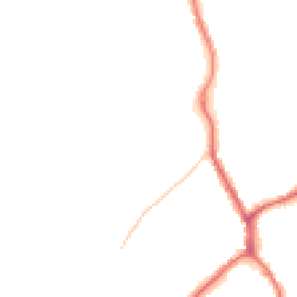 Night-time road noise heatmap for TN13 2EG