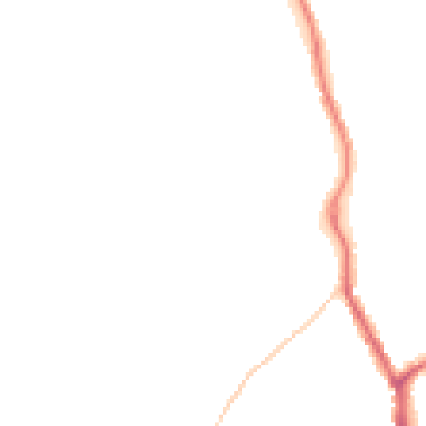 Night-time road noise heatmap for TN13 2QY