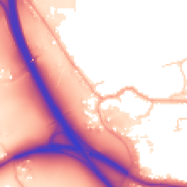 Daytime road noise heatmap for TN13 2RY