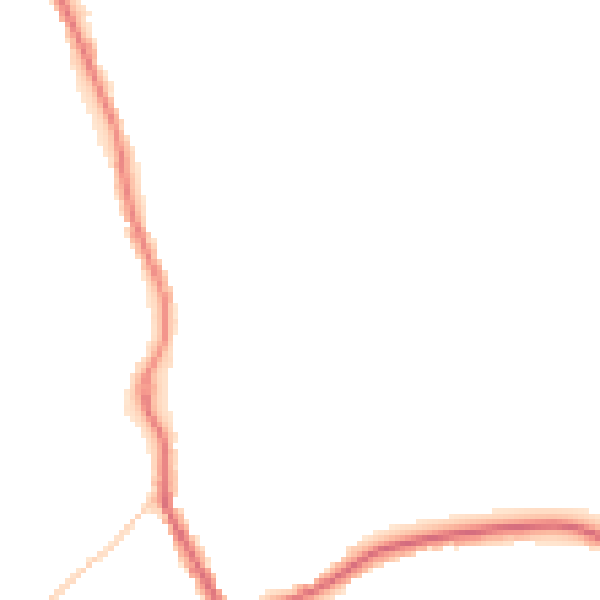 Night-time road noise heatmap for TN13 2XP