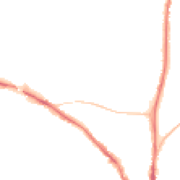 Night-time road noise heatmap for TN13 3AN