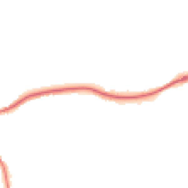 Night-time road noise heatmap for TN13 3DL