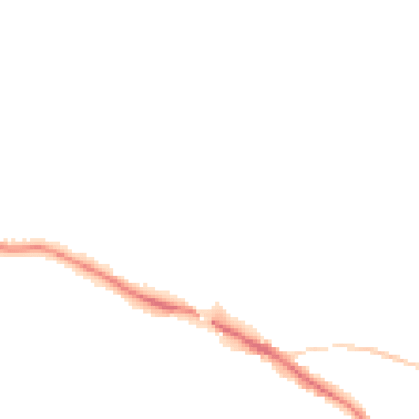 Night-time road noise heatmap for TN13 3JE