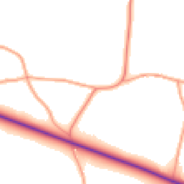 Daytime road noise heatmap for TN15 0EP