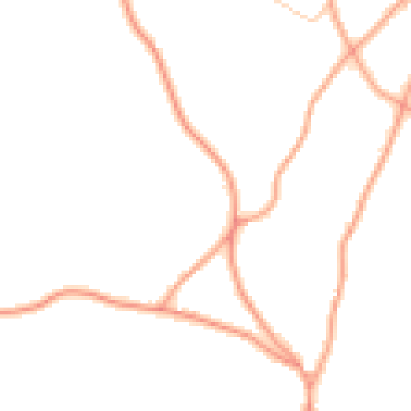 Daytime road noise heatmap for TN15 0PE