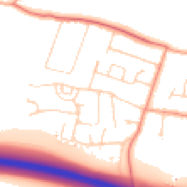 Daytime road noise heatmap for TN15 6RB