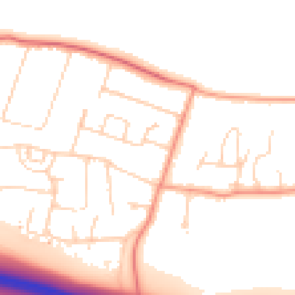 Daytime road noise heatmap for TN15 6SH