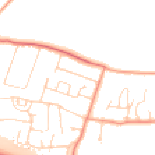 Daytime road noise heatmap for TN15 6TN