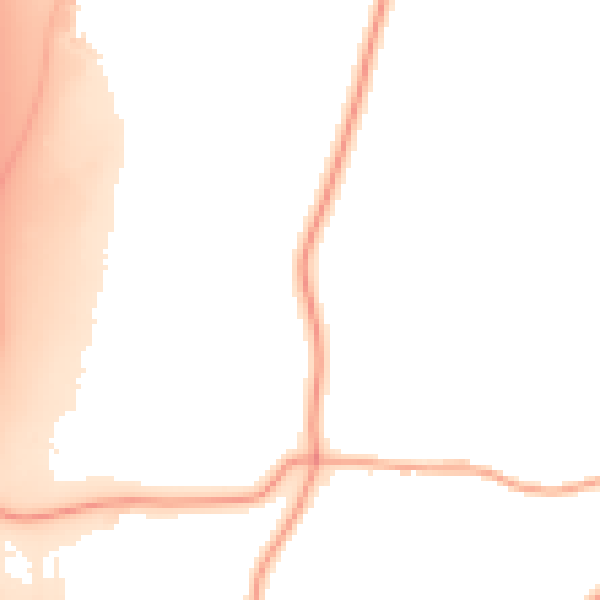Daytime road noise heatmap for TN15 7EL