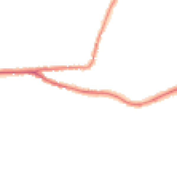 Night-time road noise heatmap for TN15 8BA