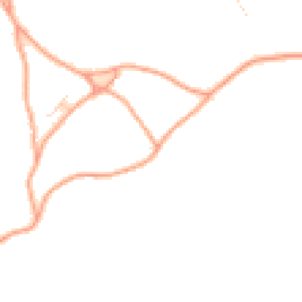 Daytime road noise heatmap for TN15 8QN