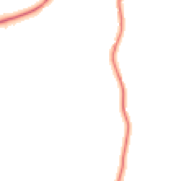 Night-time road noise heatmap for TN15 9BD